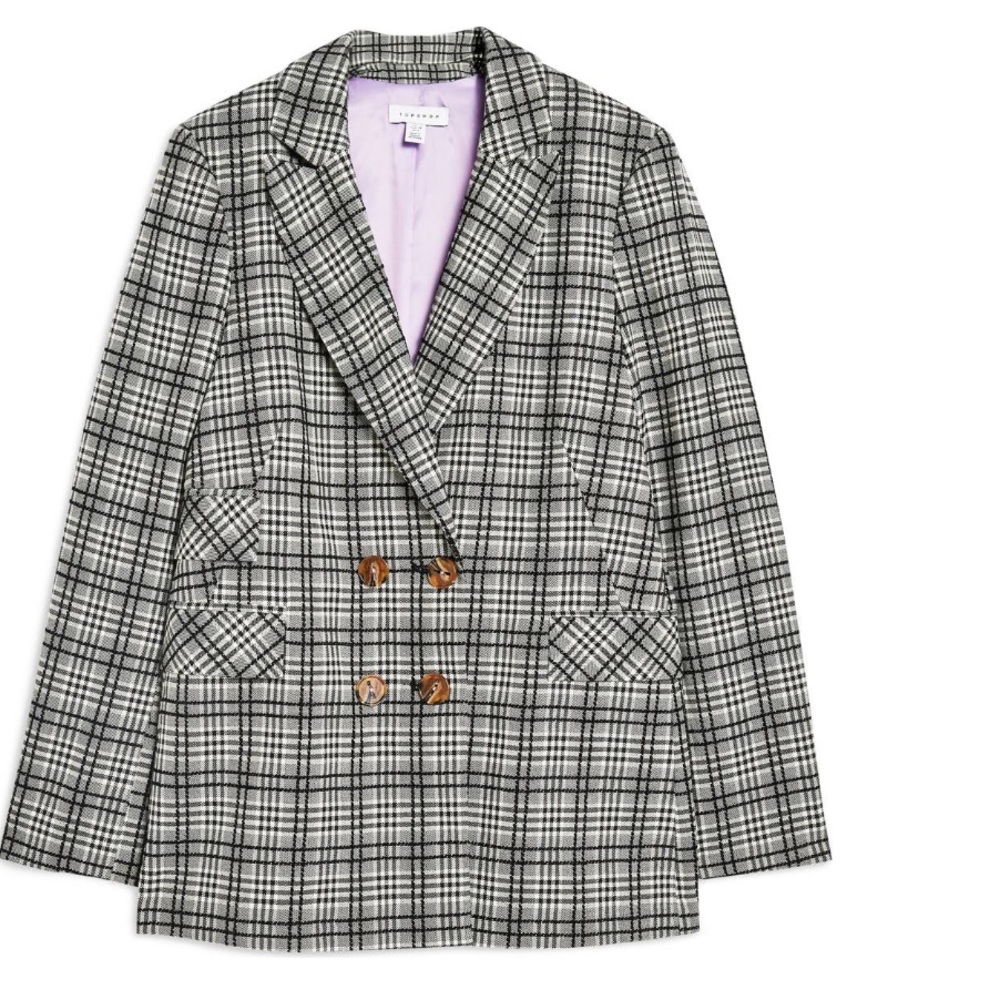 TOPSHOP Molly Check Jacket - Picture 6 of 6